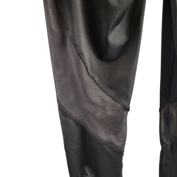 BCBGMAXAZRIA Medium Ankle Leggings with inlaid Mesh & Ankle Cutouts Black - Picture 10 of 15